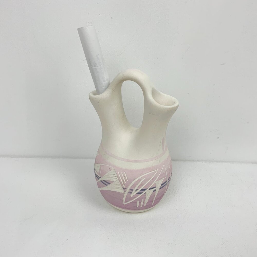 Mesa Verde Navajo Native American Indian Pottery Vase Wedding Signed Vase - Picture 11 of 16